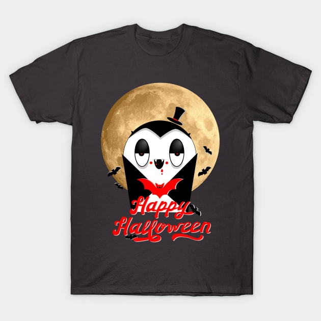 Halloween Vampire T-Shirt by rosana art